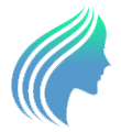 Logo - Stylized blue and green abstract graphic resembling a lightbulb, symbolizing creativity and ideas.